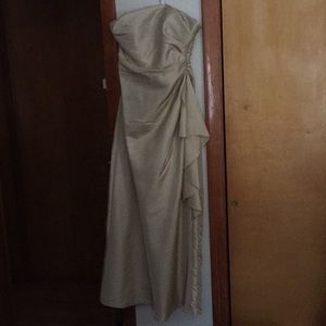 Strapless bridesmaid dress